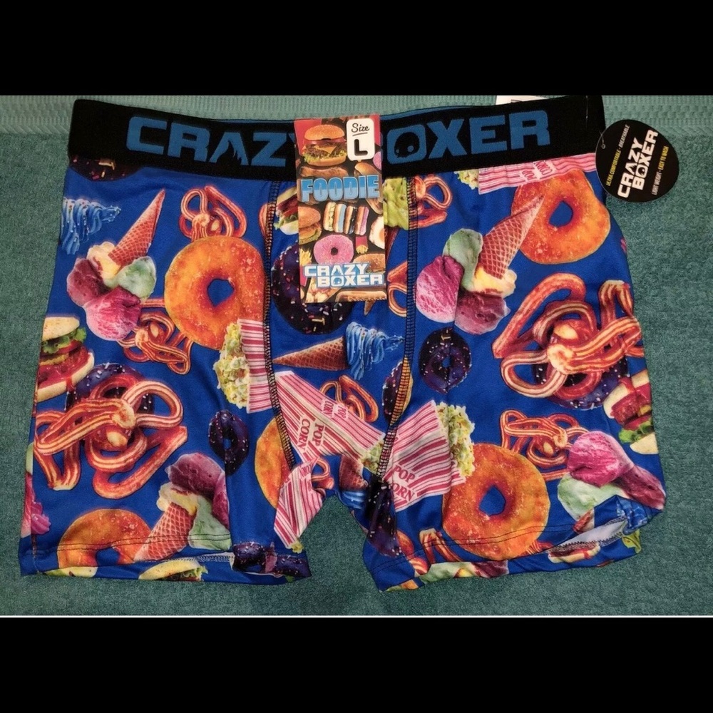Crazy Boxer Donuts Ice Cream Popcorn Underwear L
